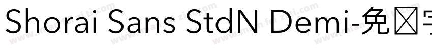 Shorai Sans StdN Demi字体转换